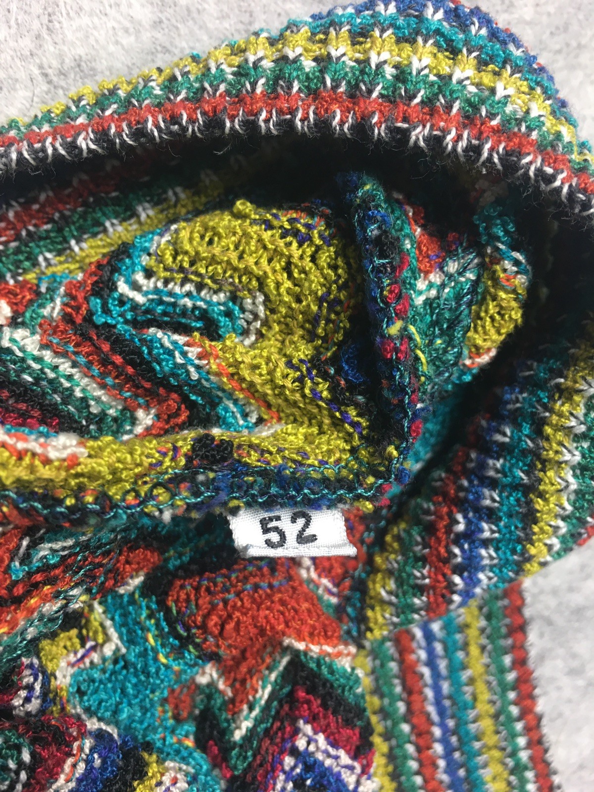 MISSONI Vintage Zig Zag Knit V-neck Sweater Size 52 IT Men XL OS