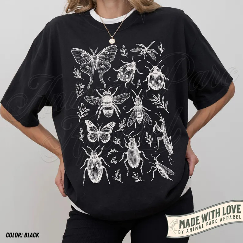 Entomology Insect Bug Moth Nature Lover Graphic Comfort Tee