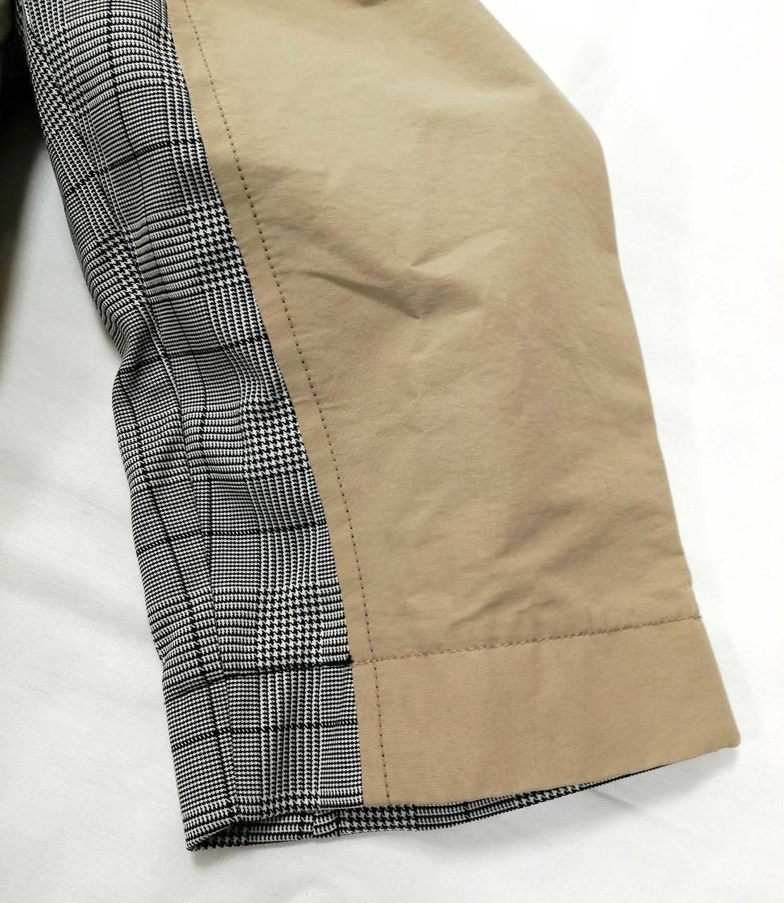 ELENDEEK Color Combination Coat 511810000001 Beige X Glen Plaid Used