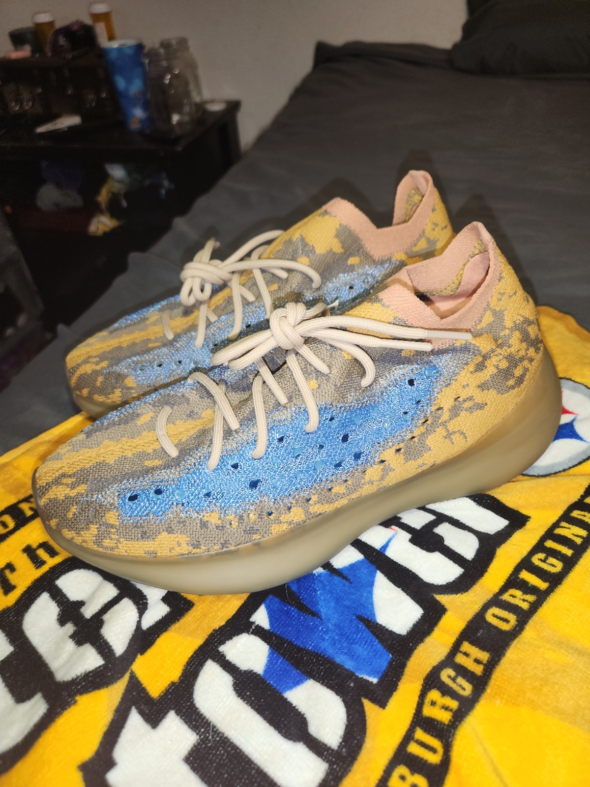 New adidas Yeezy Boost 380 Blue Oat Non-Reflective 2020 Men’s Size 10