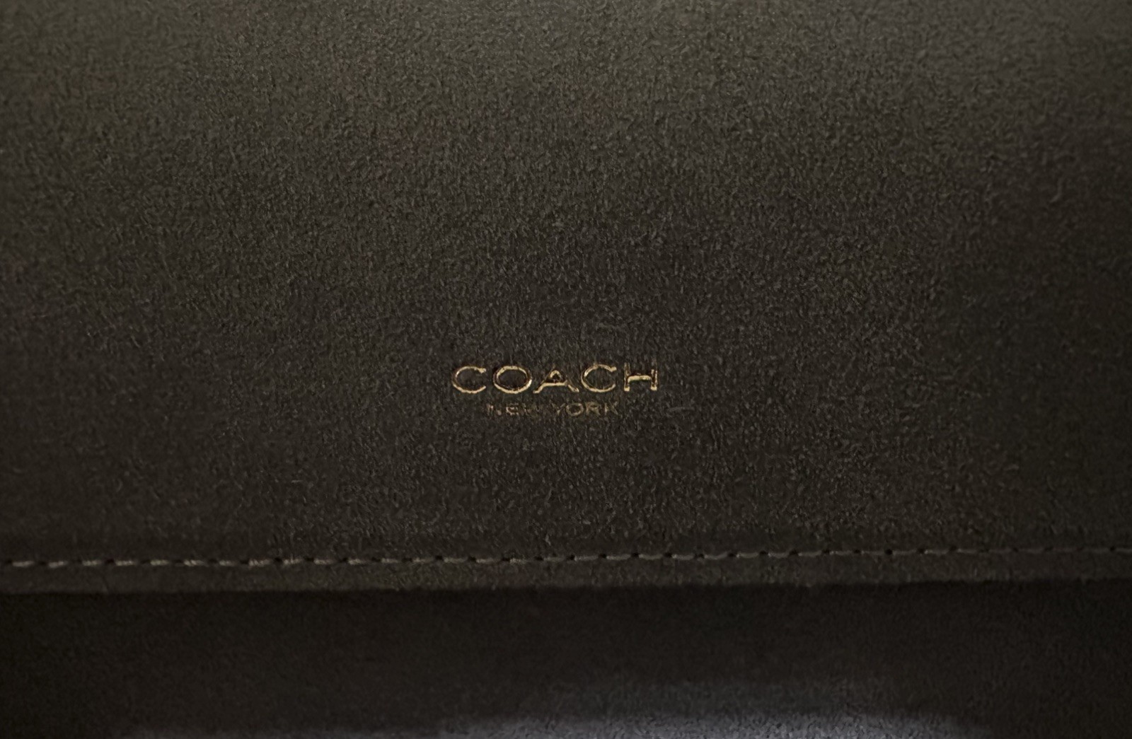 NIB Coach Elora Top Handle Crossbody Bag – Premium Suede Light Denim Color CDD59