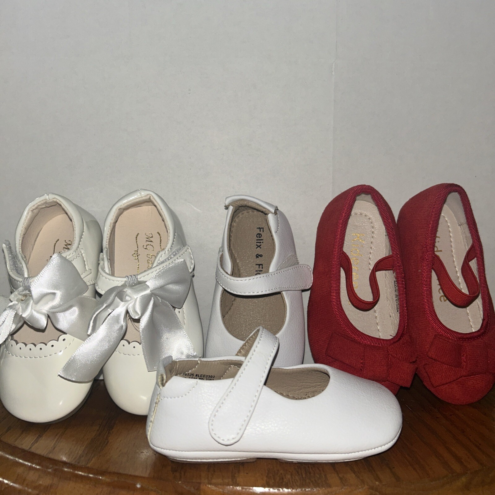 3 Felix & Flora, Kinderence & MG Toddler Little Girls Dress Shoes Sz 5(13cm)NWOB