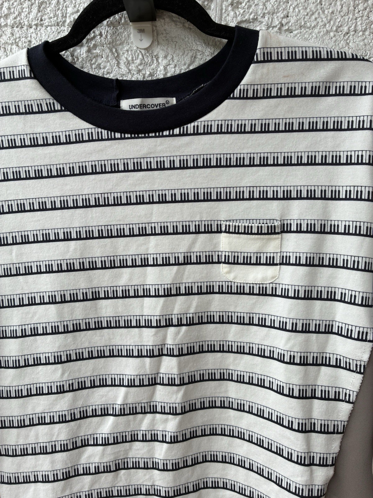 S/s24 Undercover striped layered shirt Sz 2