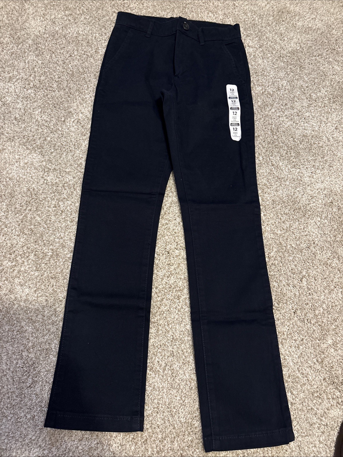 The Children’s Place Navy Uniform Chino Pants, Size 12 Skinny Slim