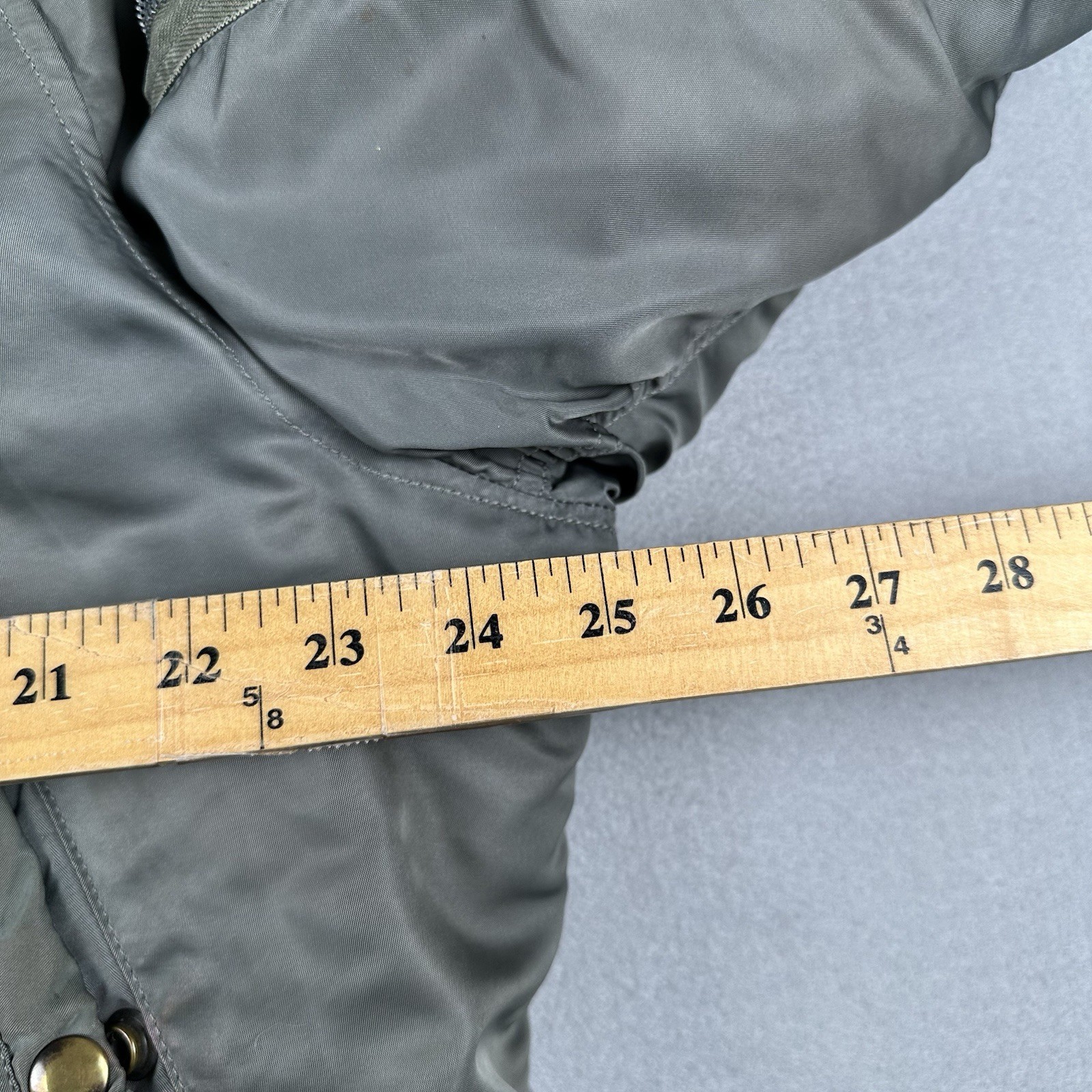 Vintage 50s US Air Force N-3B Snorkel Parka Large Green Fur Military Jacket