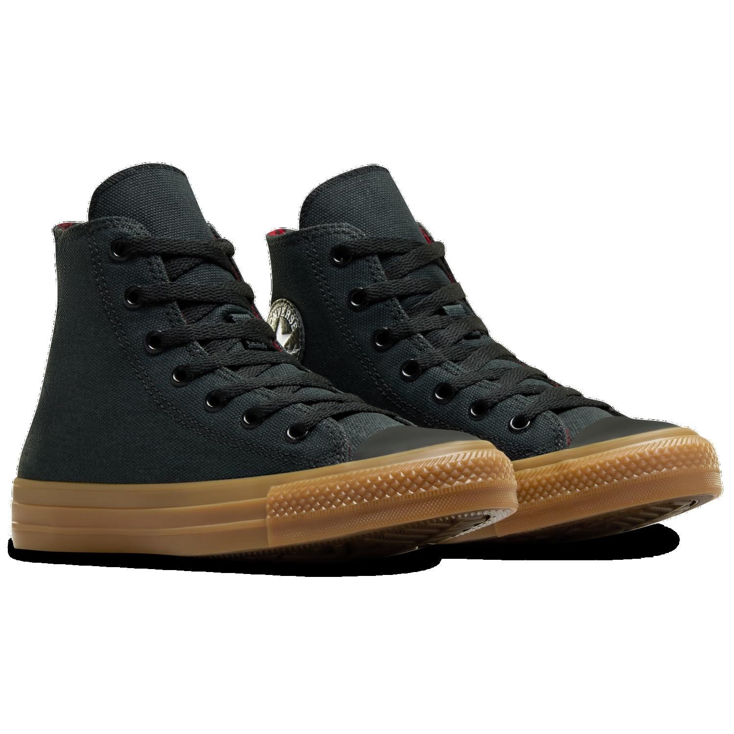 Converse Mens’ Chuck Taylor All Star Hi Basketball Shoes – Black/Gum