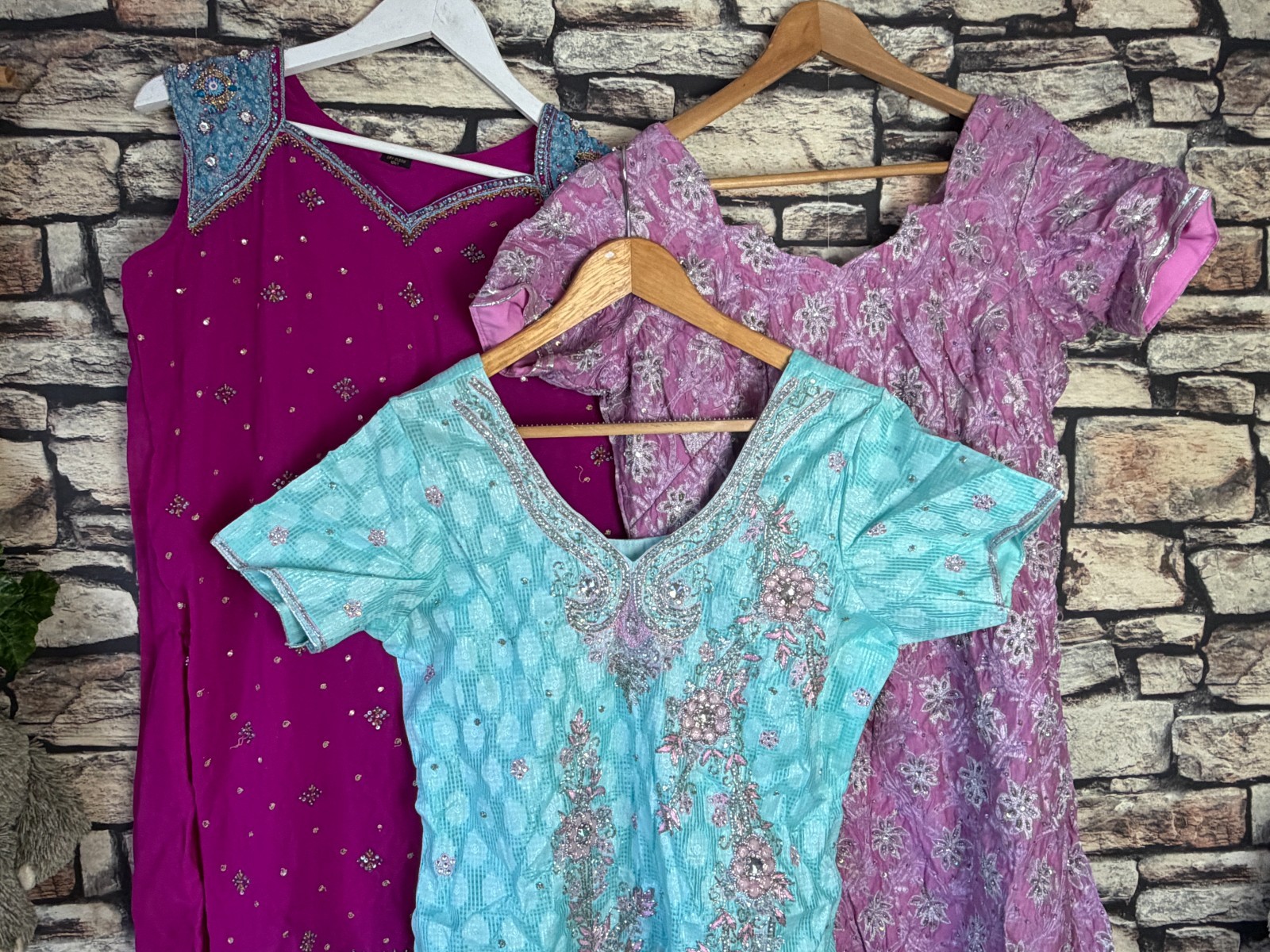 3x Asian Indian tunic kurti kurta style tops Large / 40 inch chest kameez dress