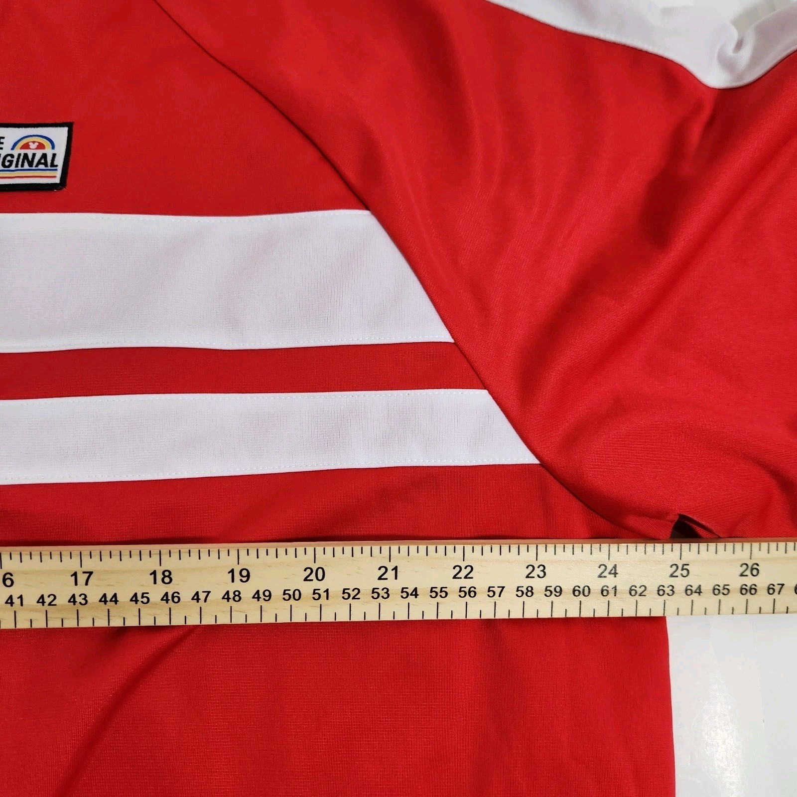 Disney Mickey Mouse 1928 Burbank CA Track Jacket Sz XL Red Full Zip Embroidered