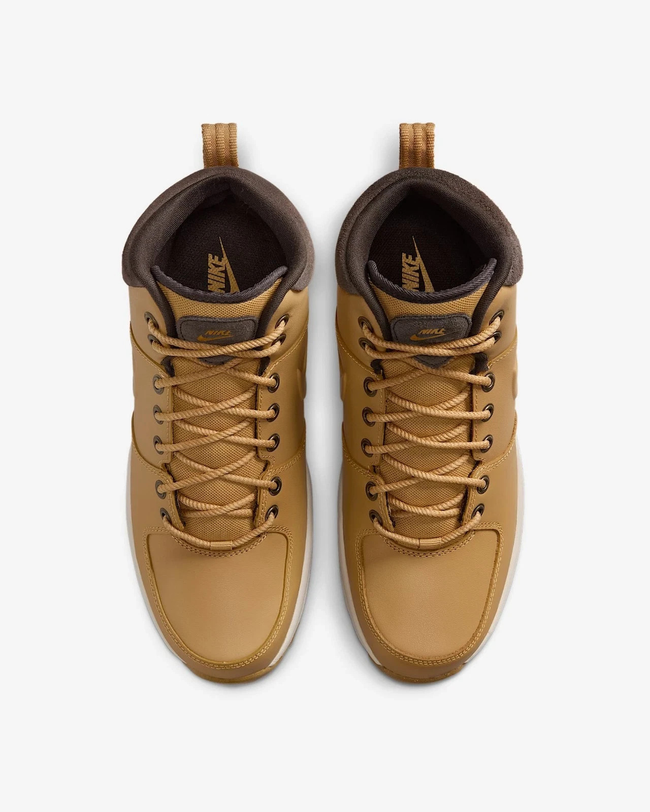 Nike Manoa Leather Boots Water Resistant Wheat Tan HF7095-700 Men Size 12