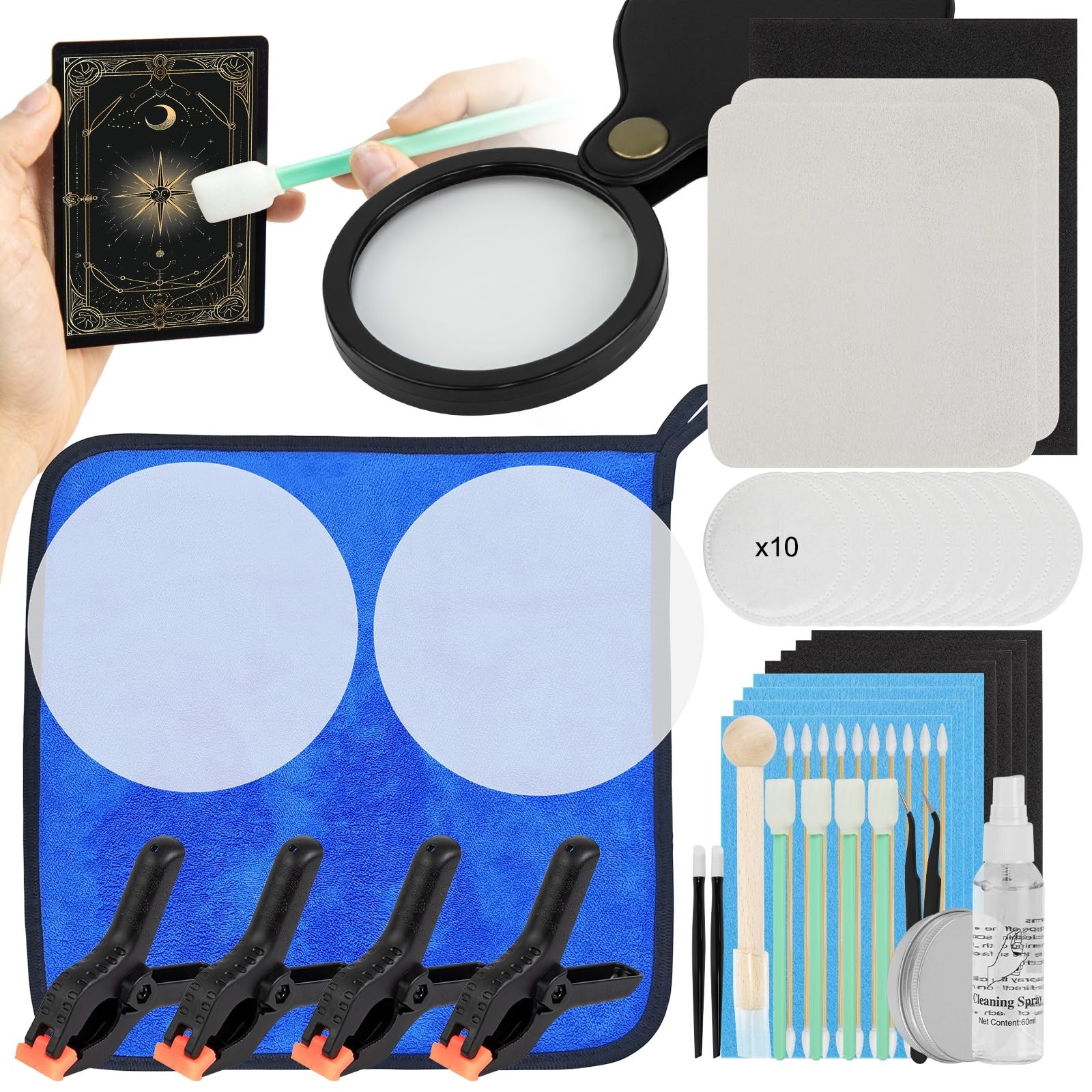 17-in-1 Card Cleaning Kit – Polishing, Restoration & Fixing Jig for Trading Card