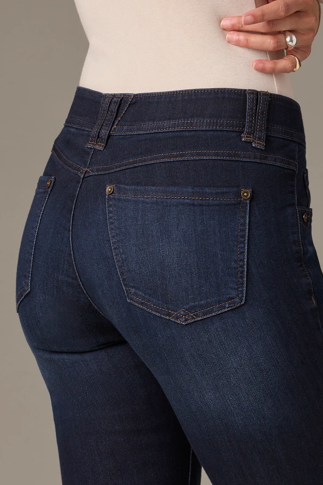 Wit & Wisdom Brittany Mid-Rise Baby Boot Jeans Size 12 Contour Shape Tech # 0067