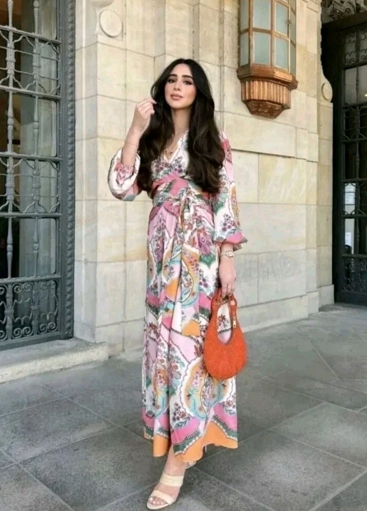 Zara Oriental Print Midi Kimono Wrap Summer Dress Size M Medium 10 12 NEW BNWT