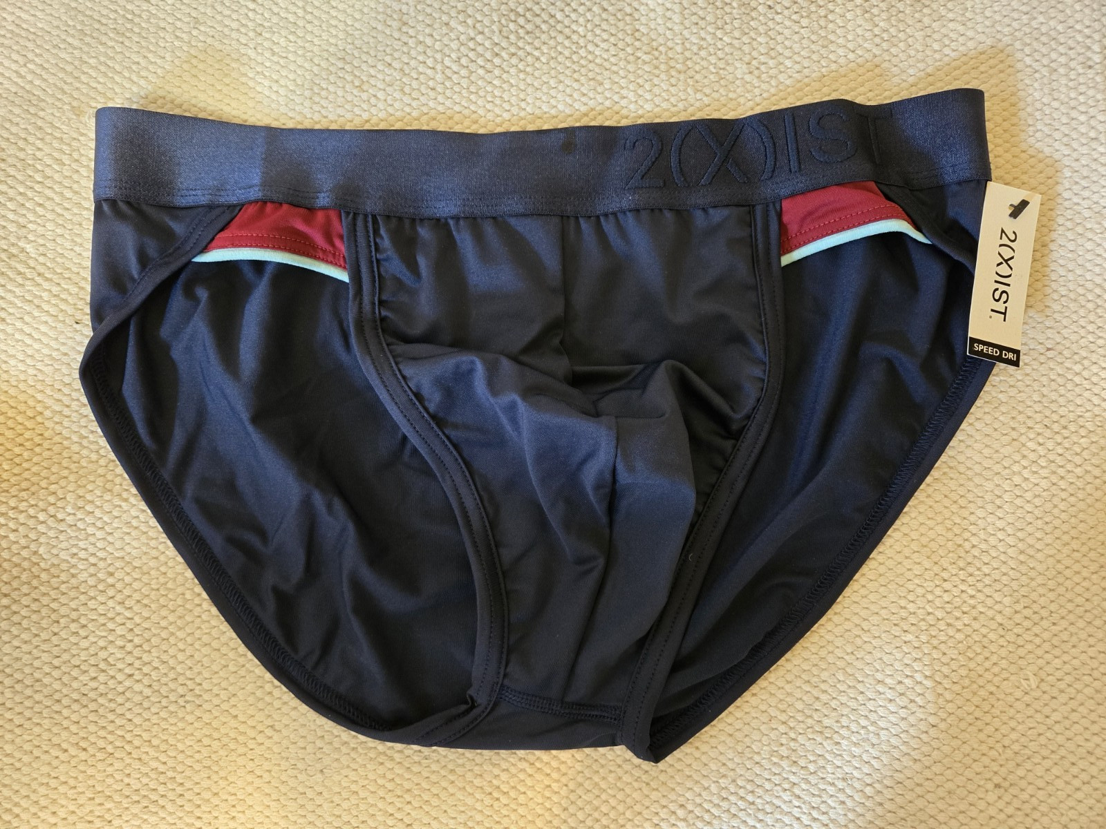 2(x)IST Speed Dri Turbo Poly/Spandex Briefs Navy Blue XL NWT