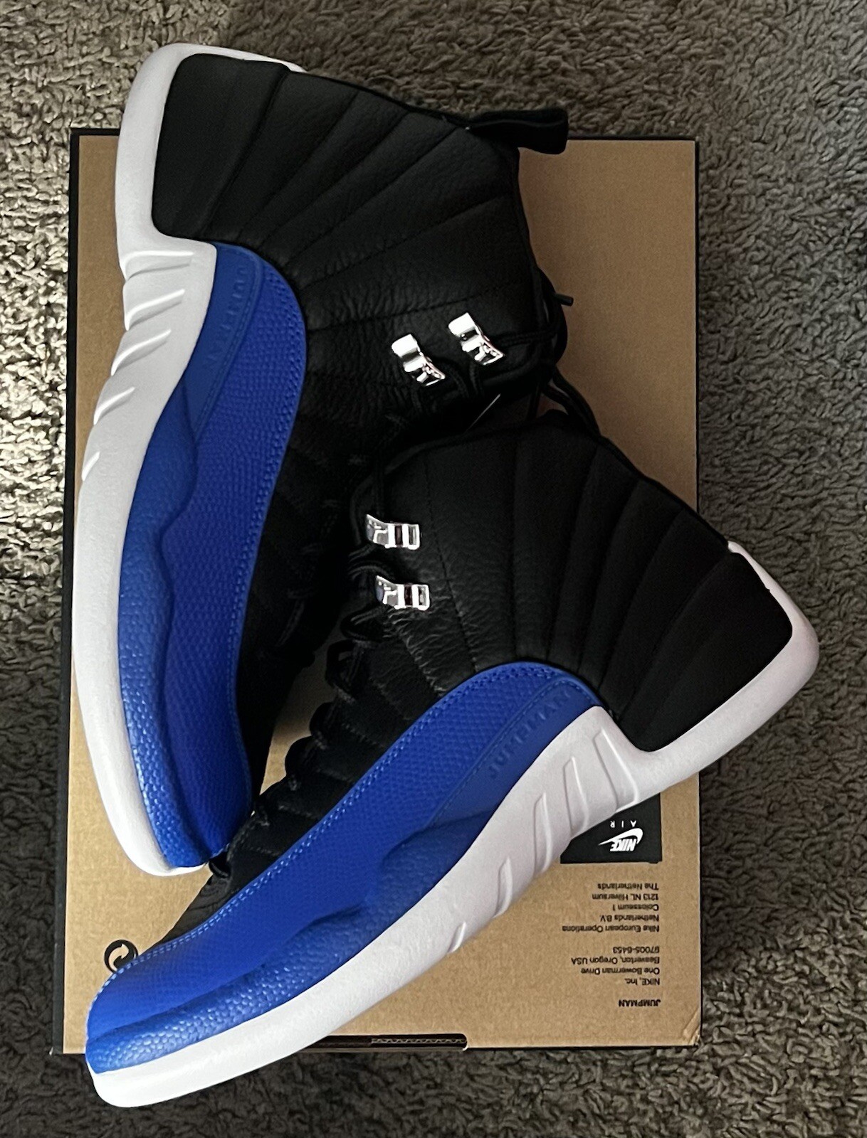 Size 8M/9.5W- Air Jordan 12 Retro Hyper Royal Women’s NBY AO6068-004