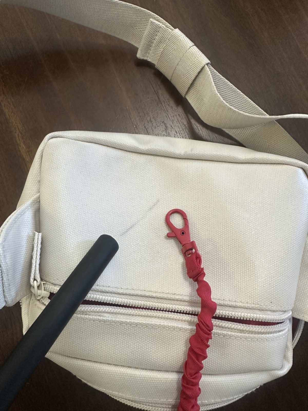 Beis x Lonely Ghost Text Me When You Land Cream Belt Crossbody