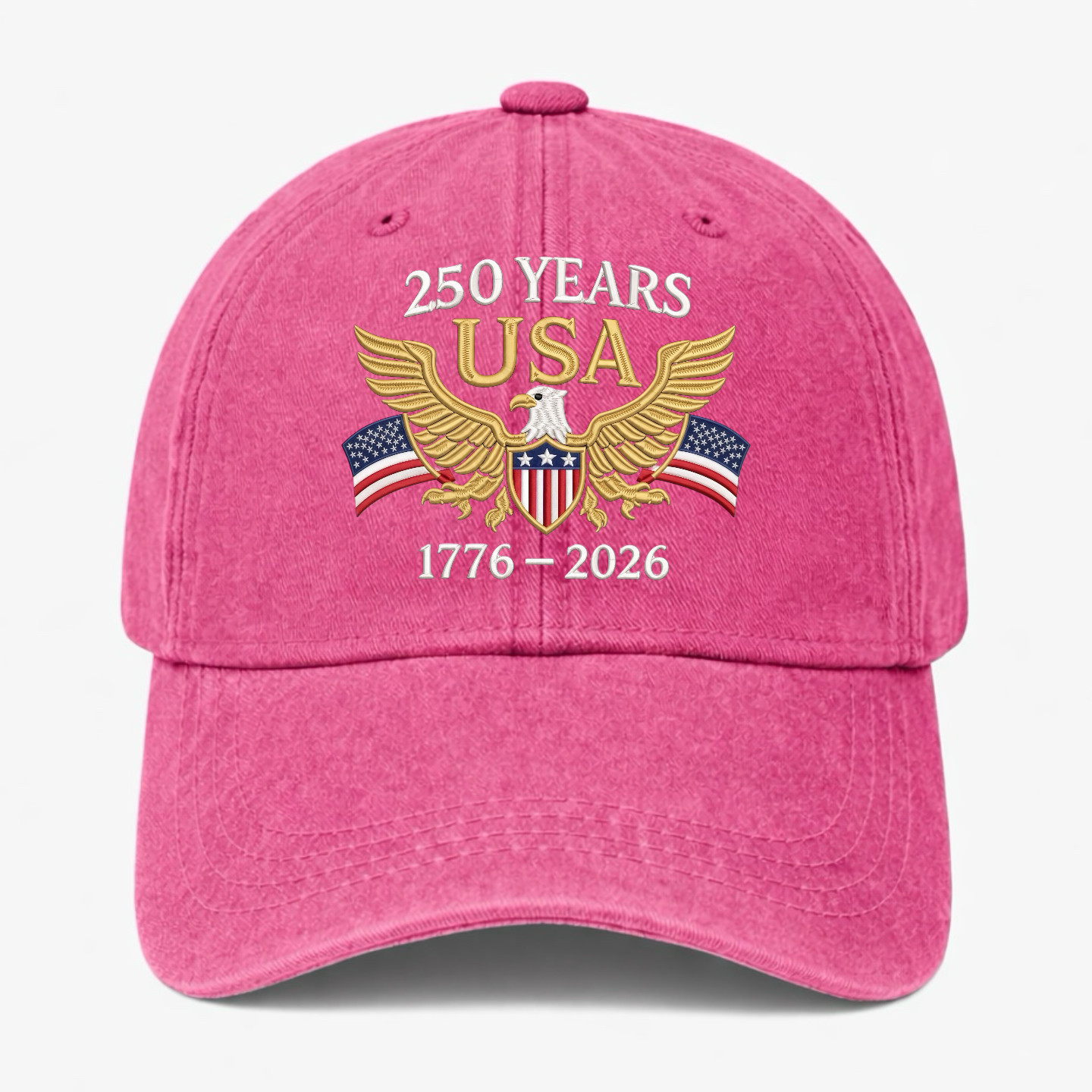 America 250 Years Hat 1776-2026 Patriotic Eagle USA Flag Dad Cap Gift Adjustable