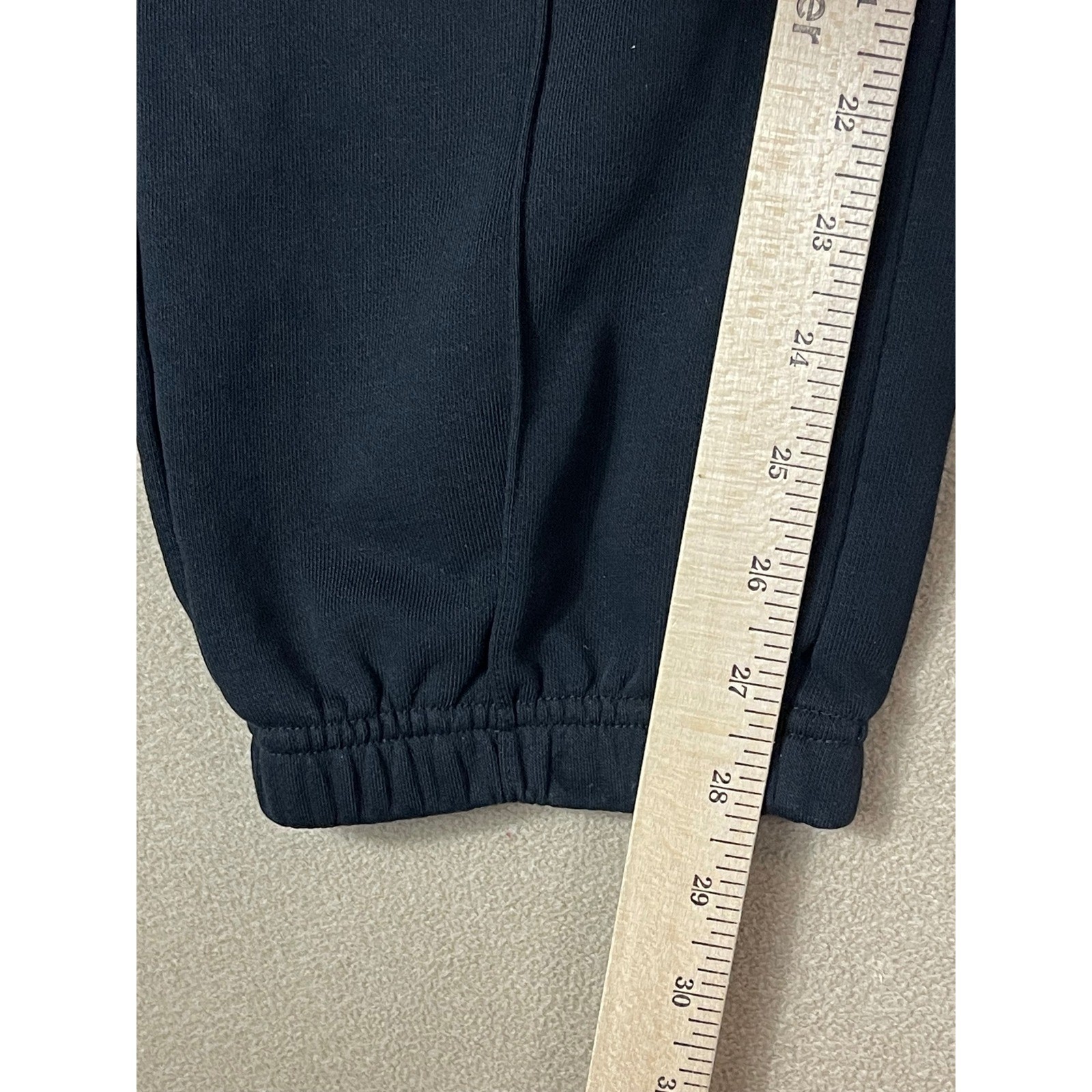 Le Coq Sportif Sweatpants Joggers Black Embroidered Rooster Logo Size L
