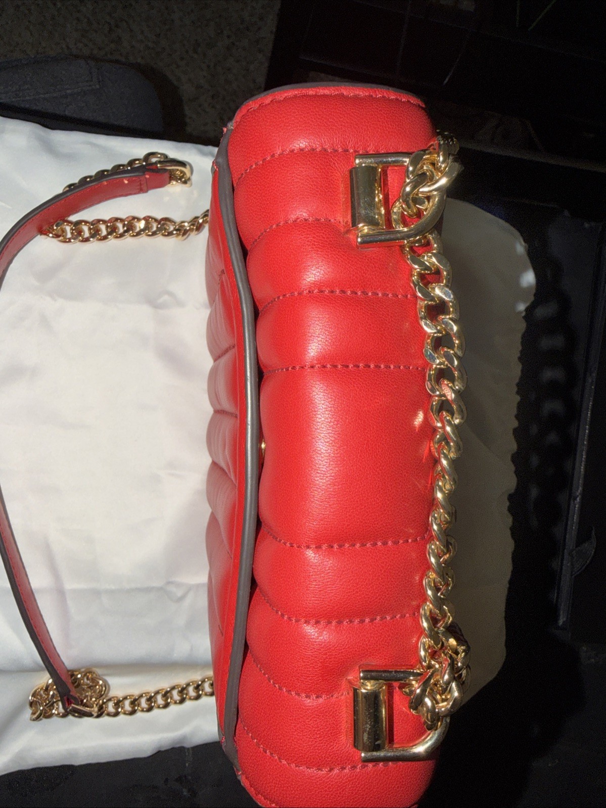 MICHAEL KORS, Lambs Leather, Whitney Quilted Convertible Shoulder Bag, Small