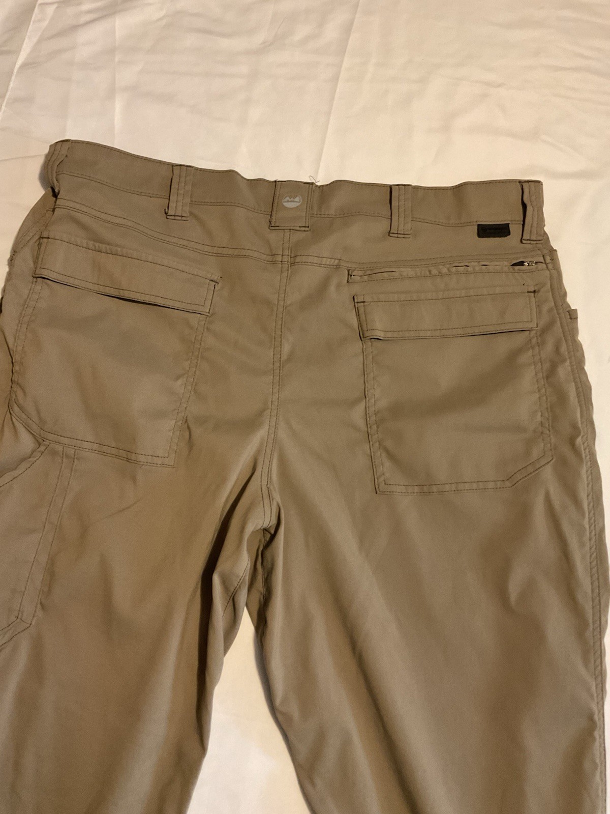 Wrangler Outdoor Series Beige Pants Men’s 40W Slim Straight Stretch Pockets A30