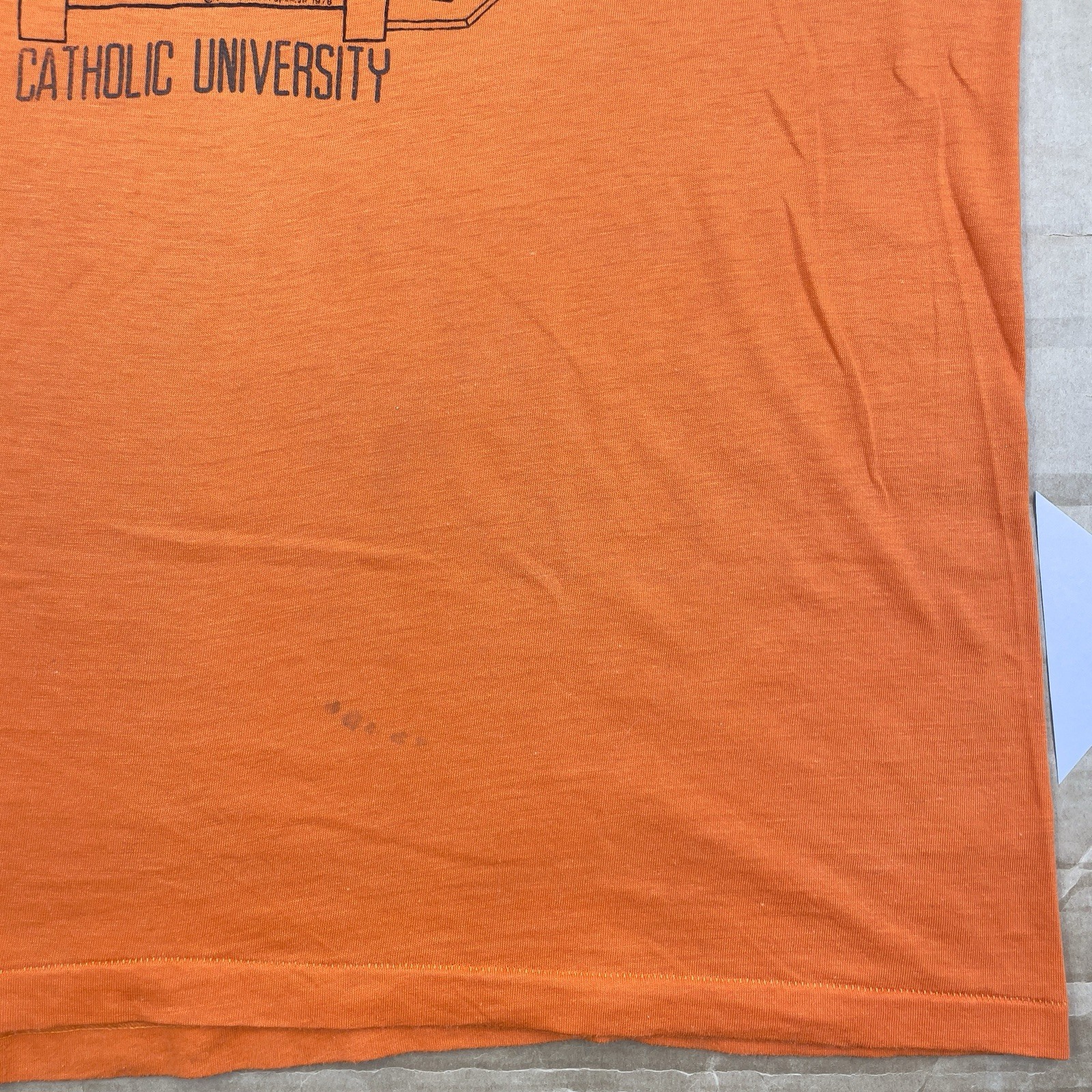 VTG 70s Ziggy 20.75” x 27.25” Catholic University Humor T Shirt