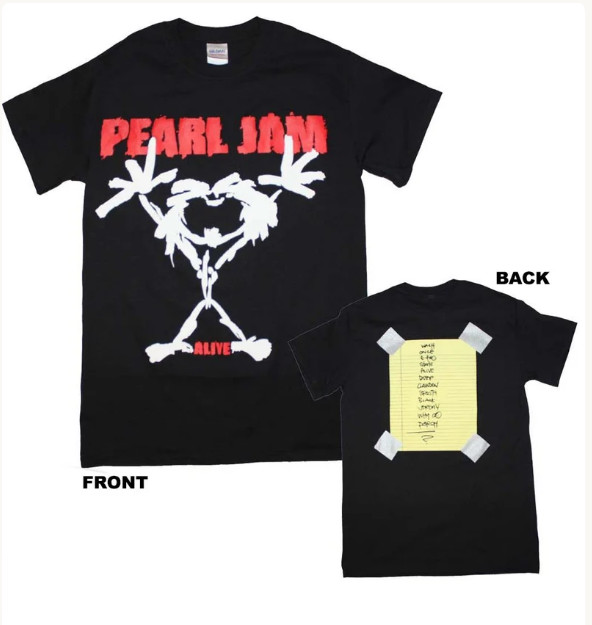 Pearl Jam Stickman Stick Man Alive T-Shirt