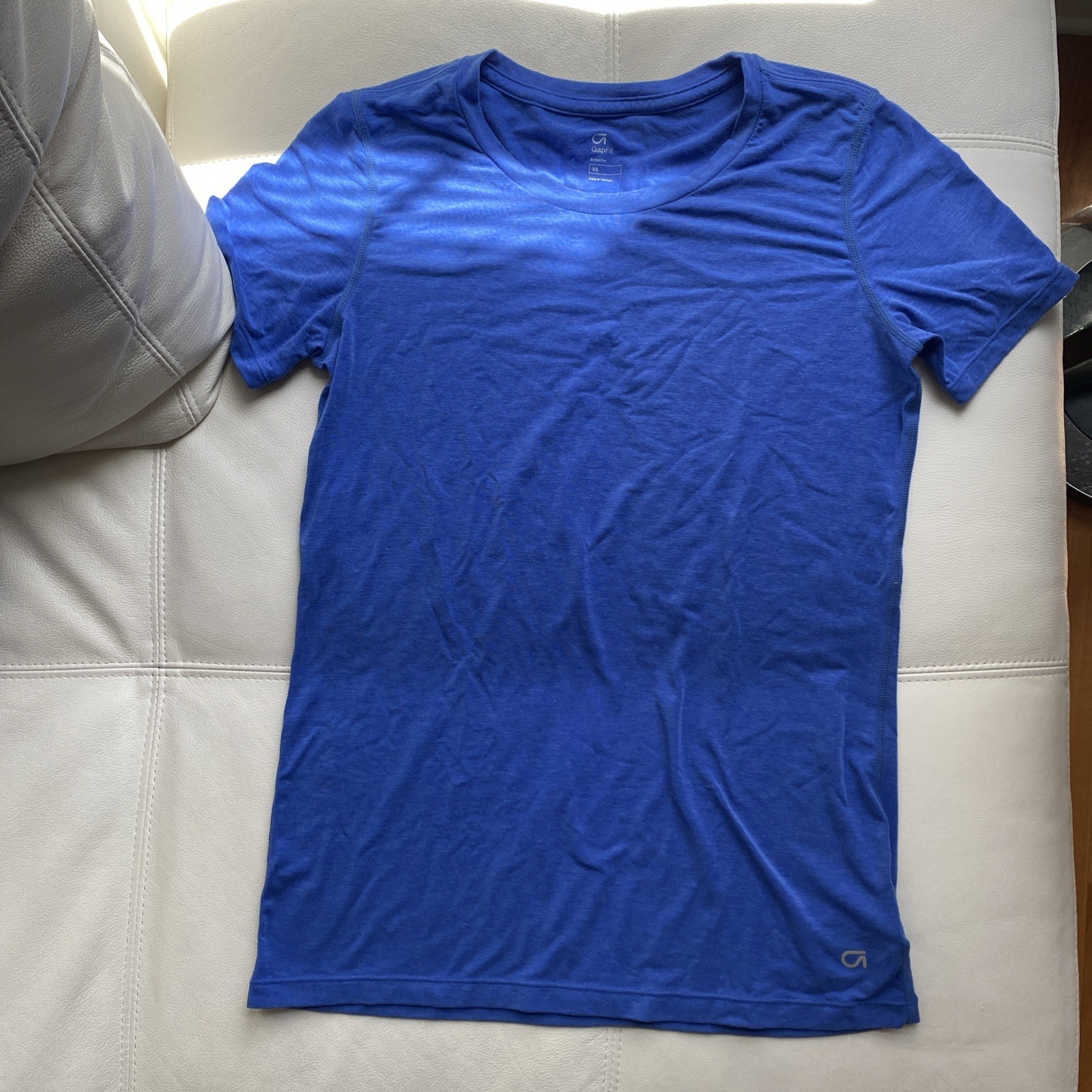 GAPFIT Breathe crew neck Short sleeve Tee Blue Size XS