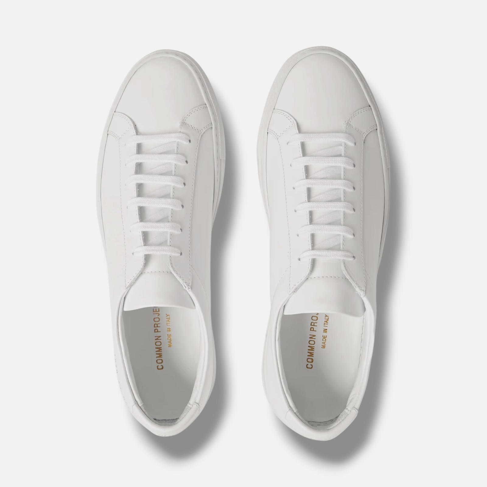 COMMON PROJECTS Womens White Original Achilles Leather Sneakers Size 40