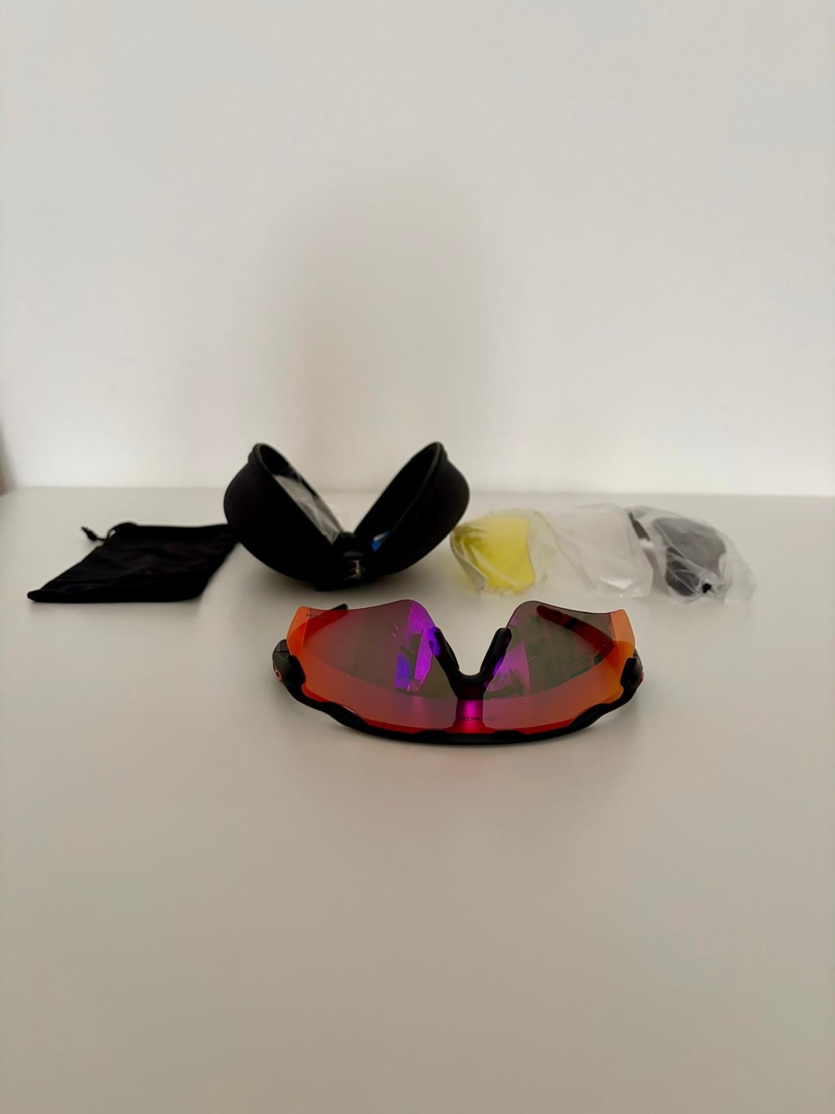 Oakley Radar EV Path Red Mirrored + 3 Extra Lenses + Case – NEW