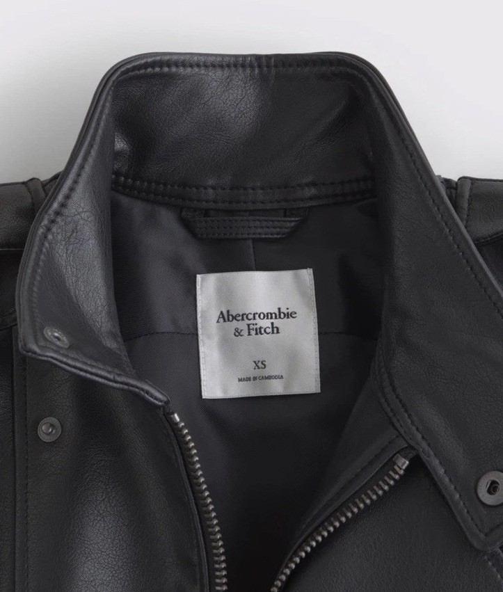 Relaxed Mock neck Vegan Leather Bomber Jacket