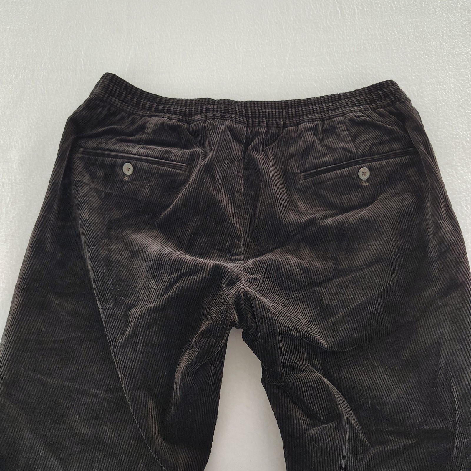 Polo Ralph Lauren Classic Fit Pants Mens 36/32 Brown Corduroy Pleated Trousers