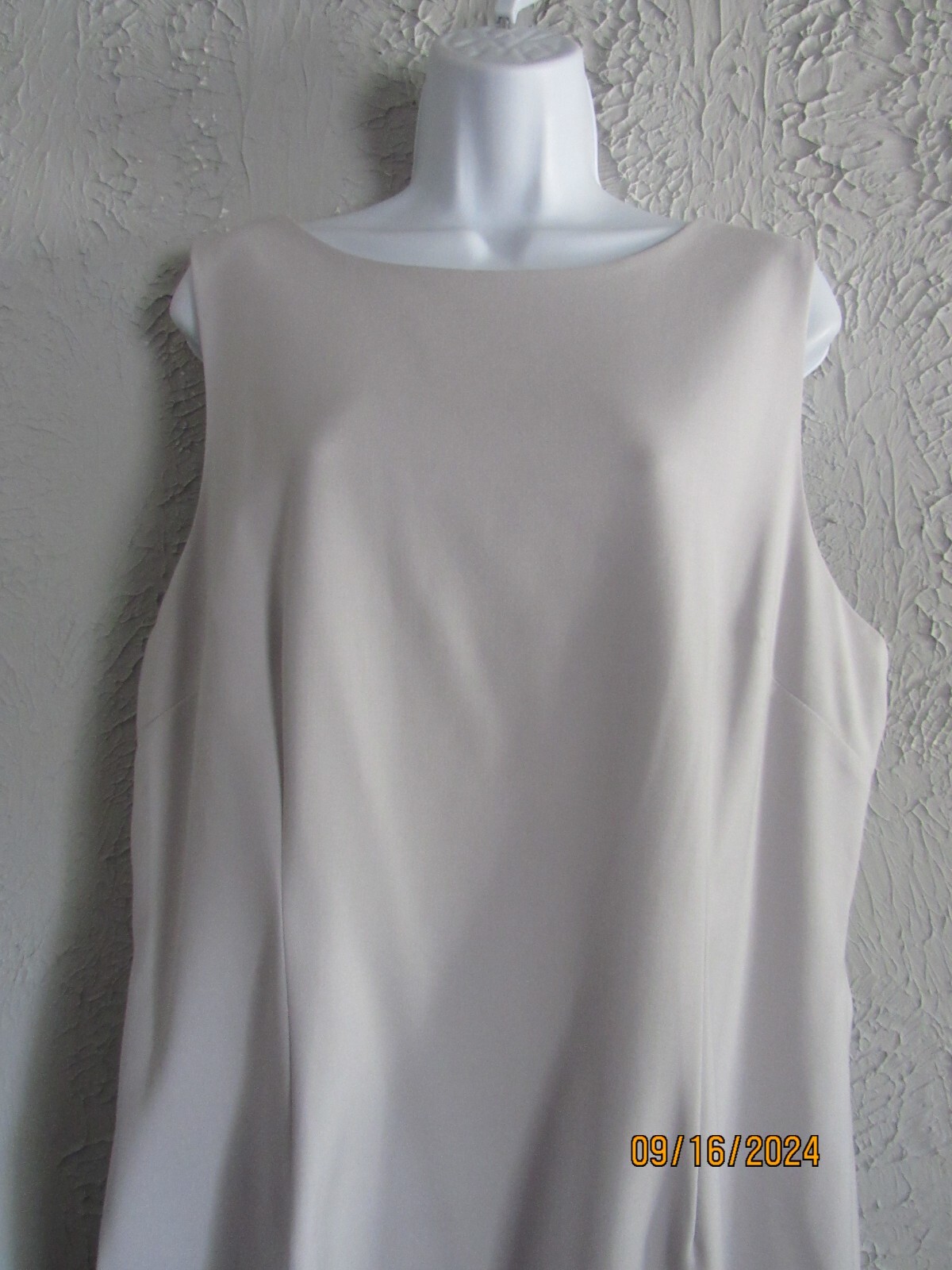 Alex Marie nwt sz 16 lightest grey stone professional dress easy care easy wear