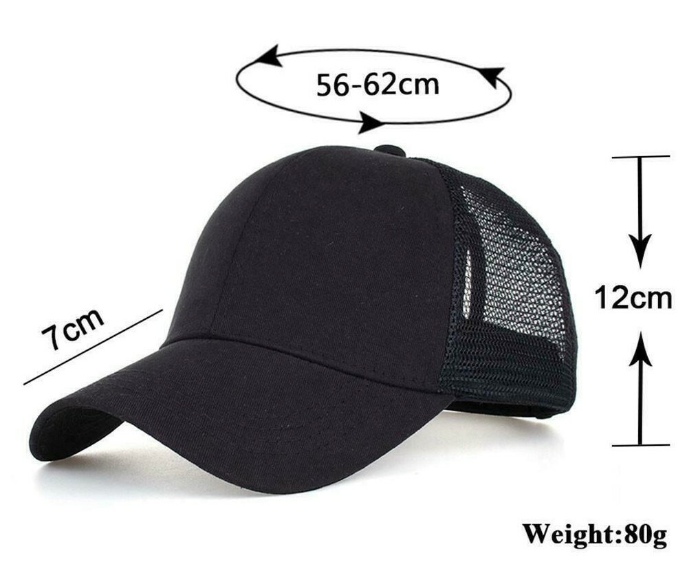 Trucker Hat Mesh Back Snapback Plain Solid Baseball Cap Visor Blank Hats Caps