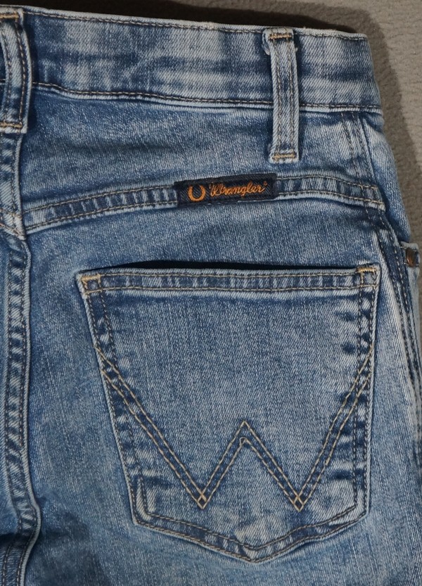 XE09409 **WRANGLER** WILLOW ULTIMATE RIDING JEAN BOOT CUT WOMENS BLUE JEANS sz24