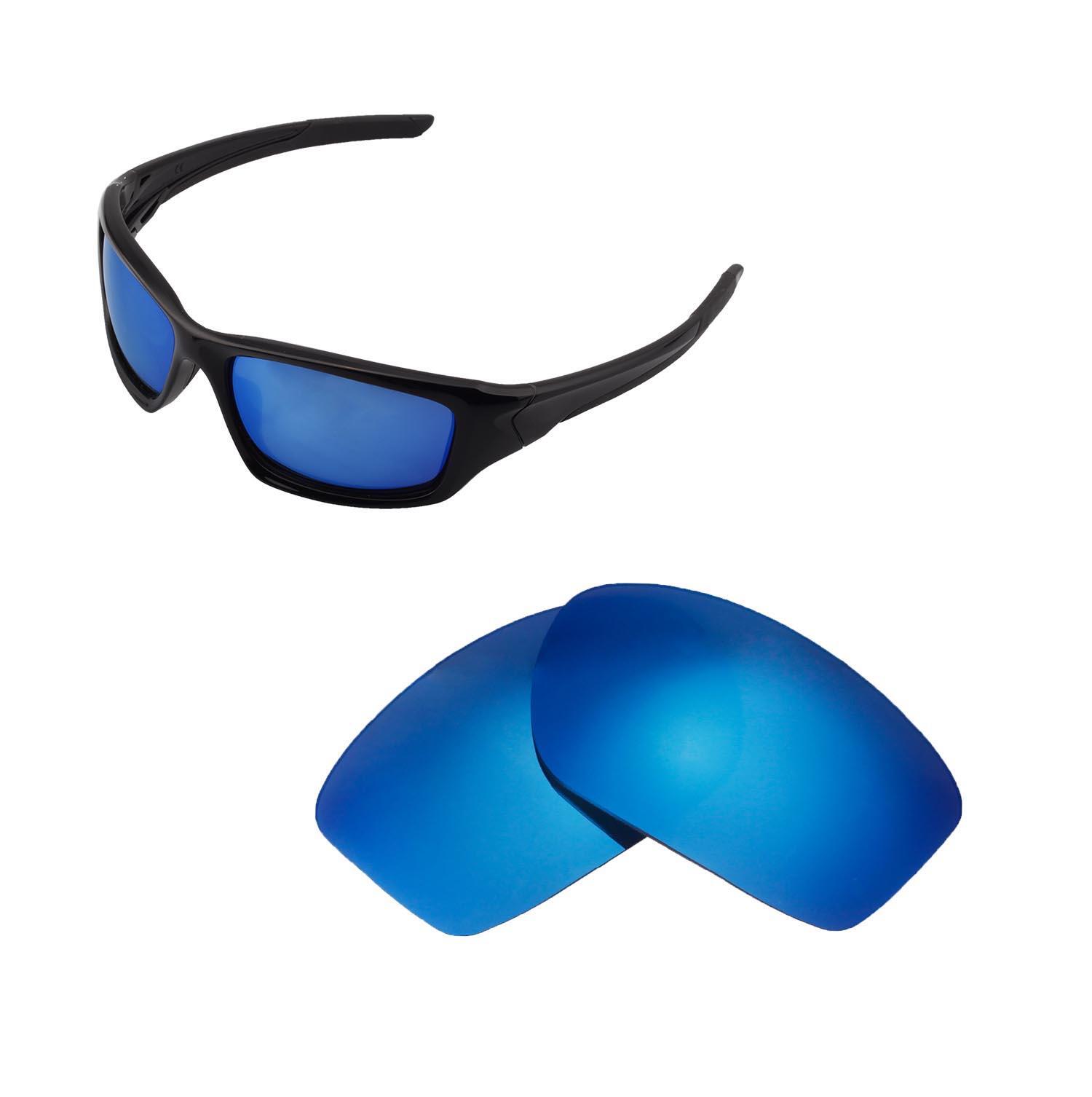 Walleva Ice Blue Polarized Replacement Lenses For Oakley New Valve (2014&after)