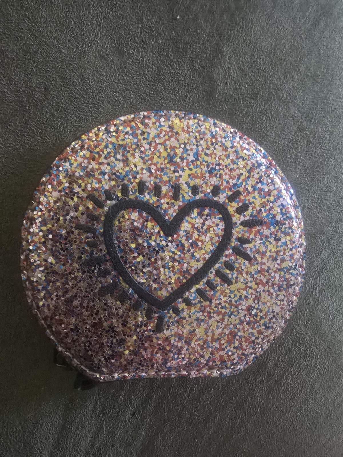Coach Keith Haring CollaborationGlitter Heart Coin Case