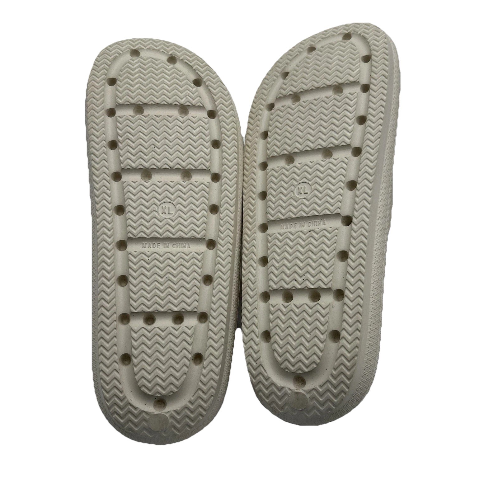 32 Degrees Ladies’ Size XL Cushion Slide Shower Sandal, Tan W 11-12 Men 9-10