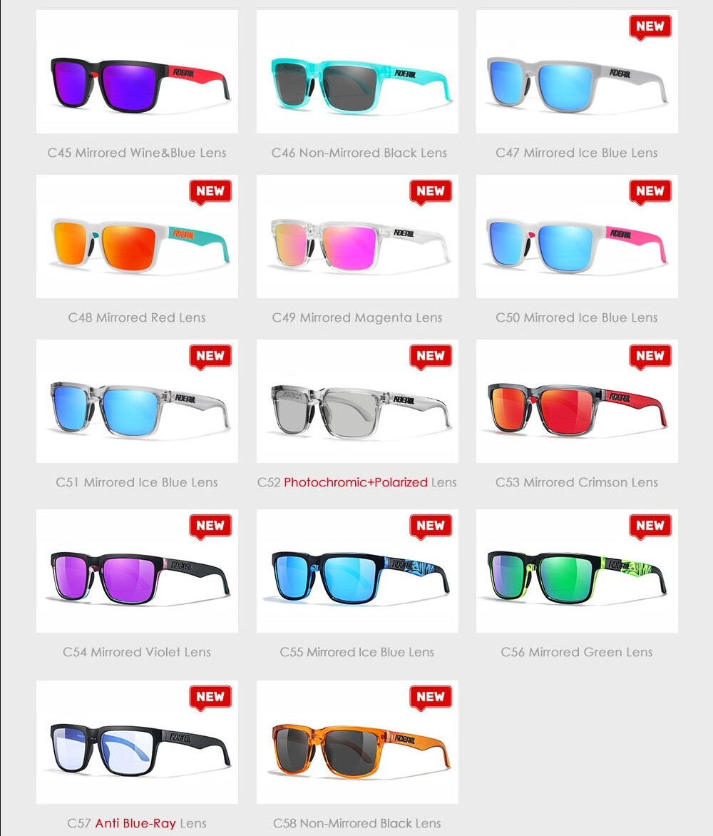 KDEAM Polarized Sunglasses Men Women Cycling Fishing Driving Sports Shades US