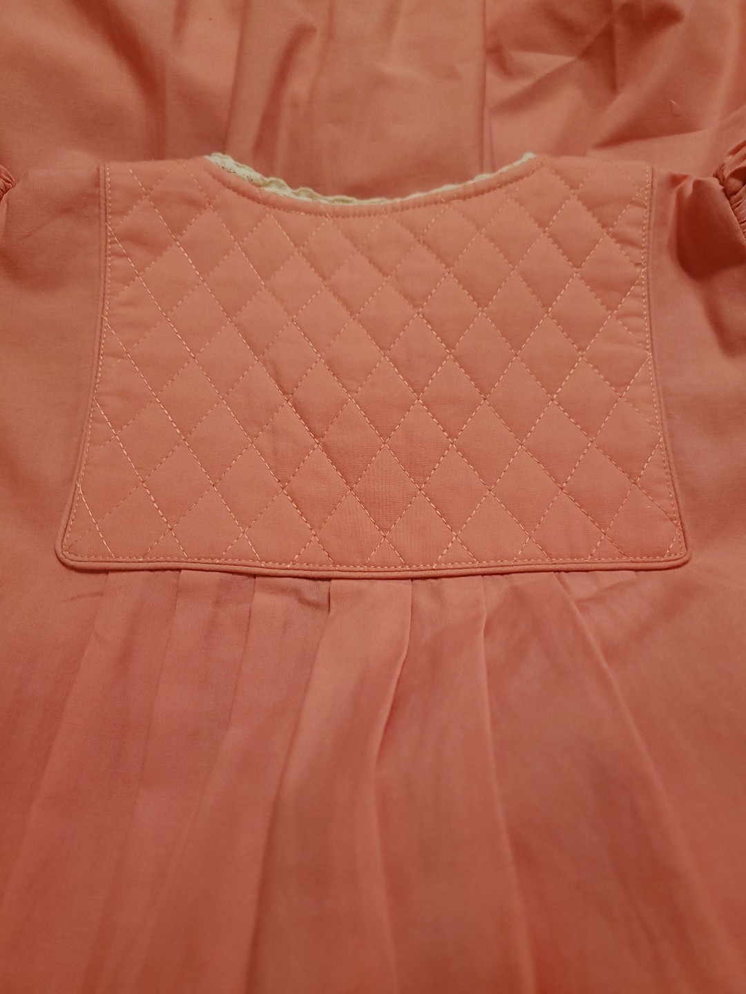 Hunter Bell Bowen Midi Dress Sz Small Coral Pink Peasant Feminine Cottagecore