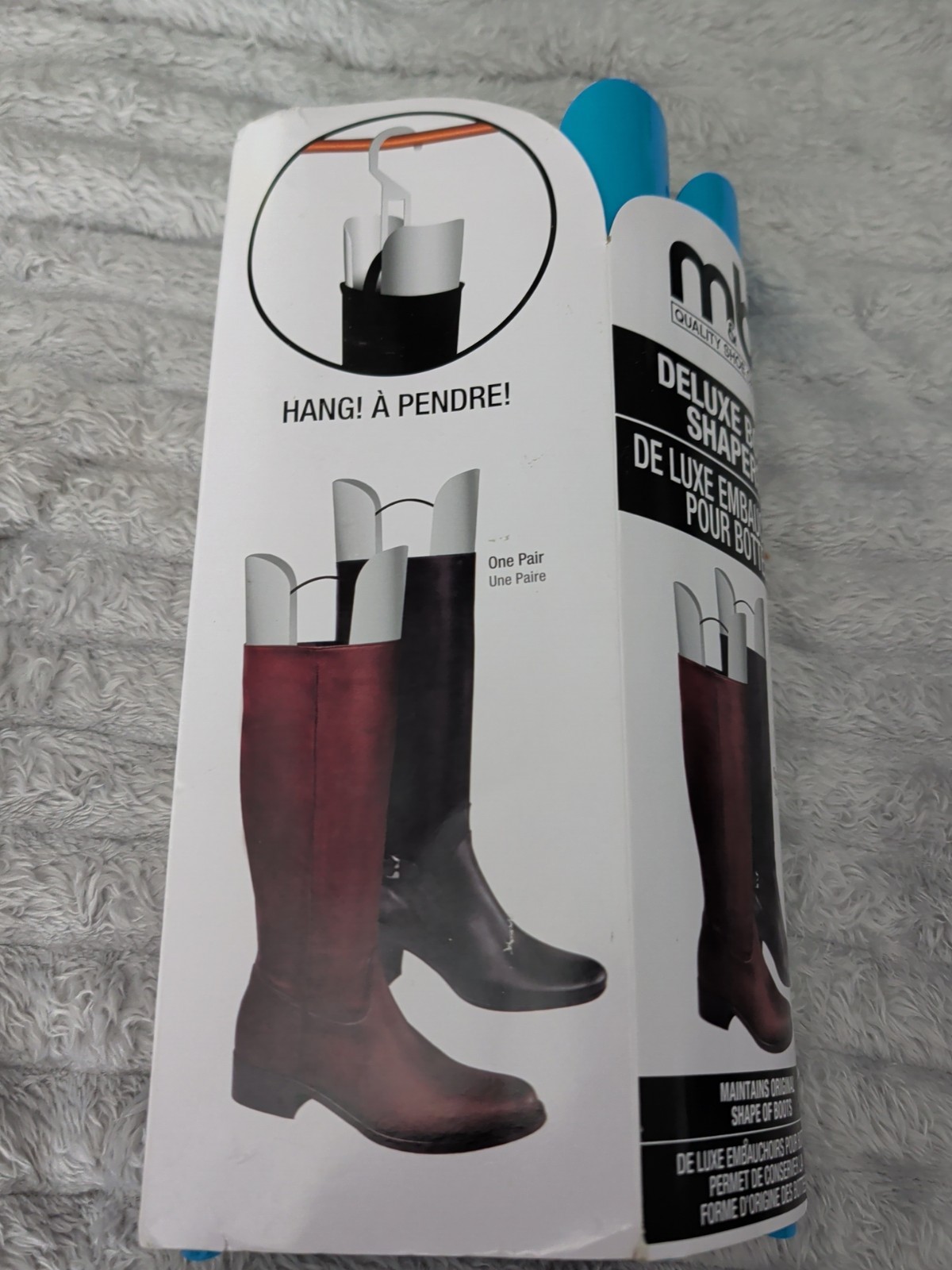 Moneysworth and Best Deluxe Boot Shapers – Blue (1 Pair)