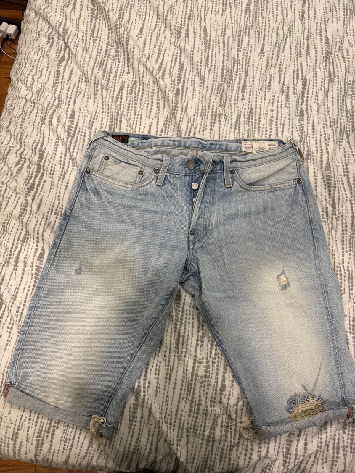 Evisu 33 Mens Cut Off Shorts