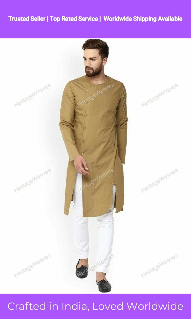 Mens Kurta Traditional Kurta New Wear Mens Kurta Handmade Cotton Fancy Kurta