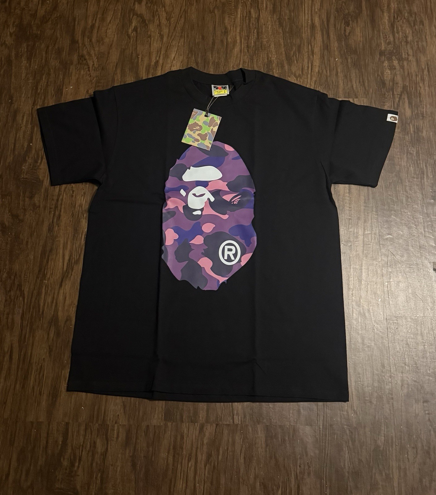 A Bathing Ape Men’s Short Sleeve T-shirt “Camo”