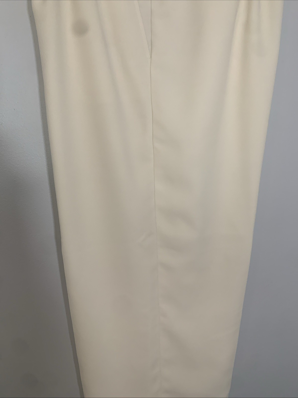LRL Black Label Wide Leg Trouser Pants Women Size 16 Winter Cream Inseam 29.5 in