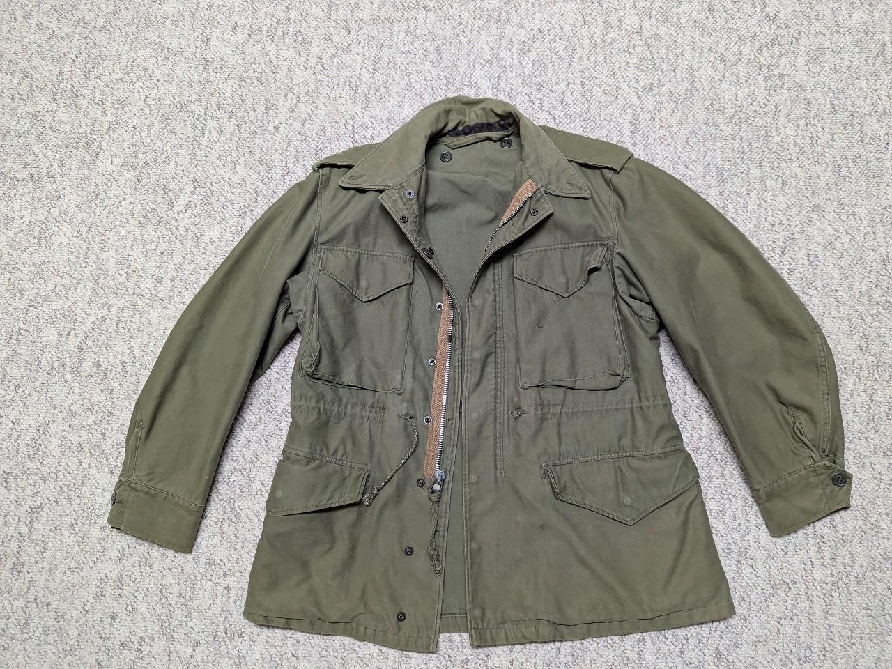 vintage m1943 us army 40 field jacket MILITARY green WWII korean war M43 coat