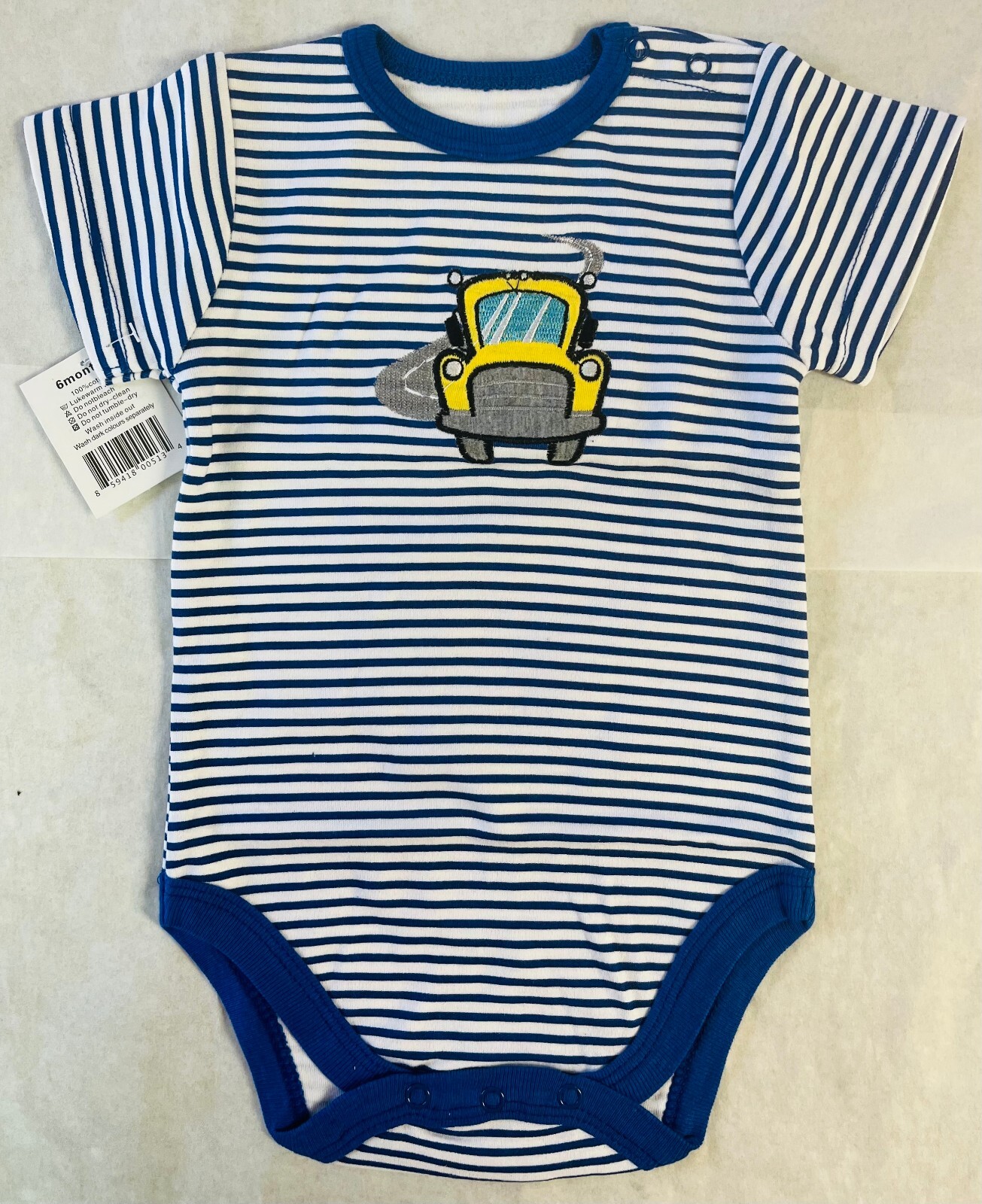 Baby Boys Infants Short Sleeves 4 Pack Bodysuits