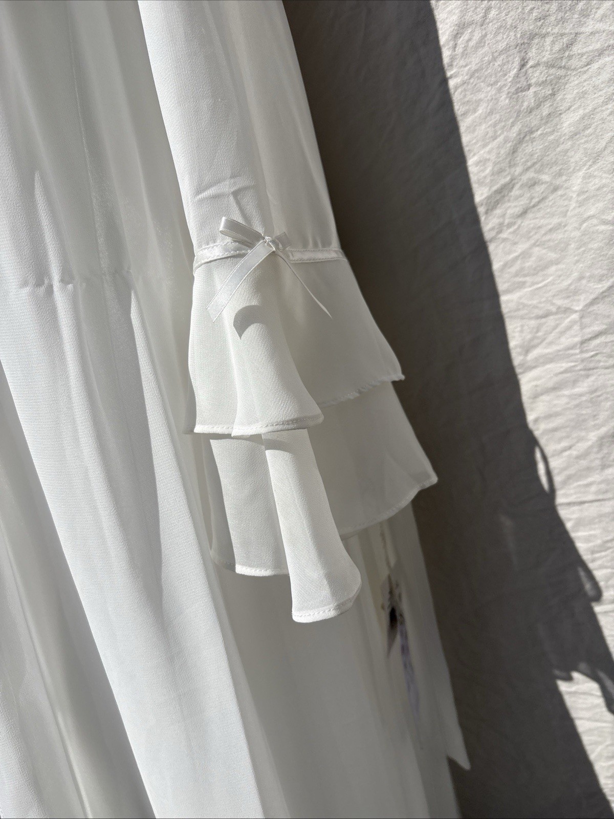 Stunning In Bloom by Jonquil Ivory Bridal Robe Chemise Set L New With Tags
