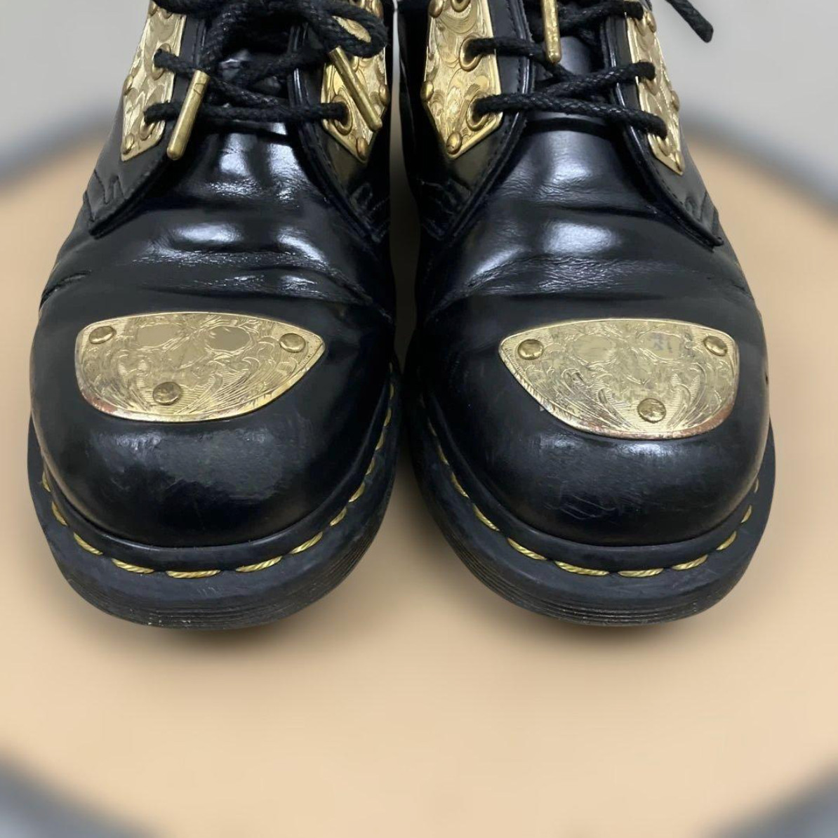 Dr. Martens x KING NERD 1461 Shoe Dress Black Gold US7 UK6 EU39 Men’s