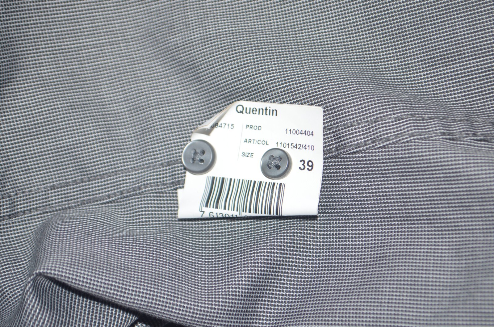 STRELLSON Slim Fit Gray 100% Cotton Dress Shirt Sz 15.5 34/35