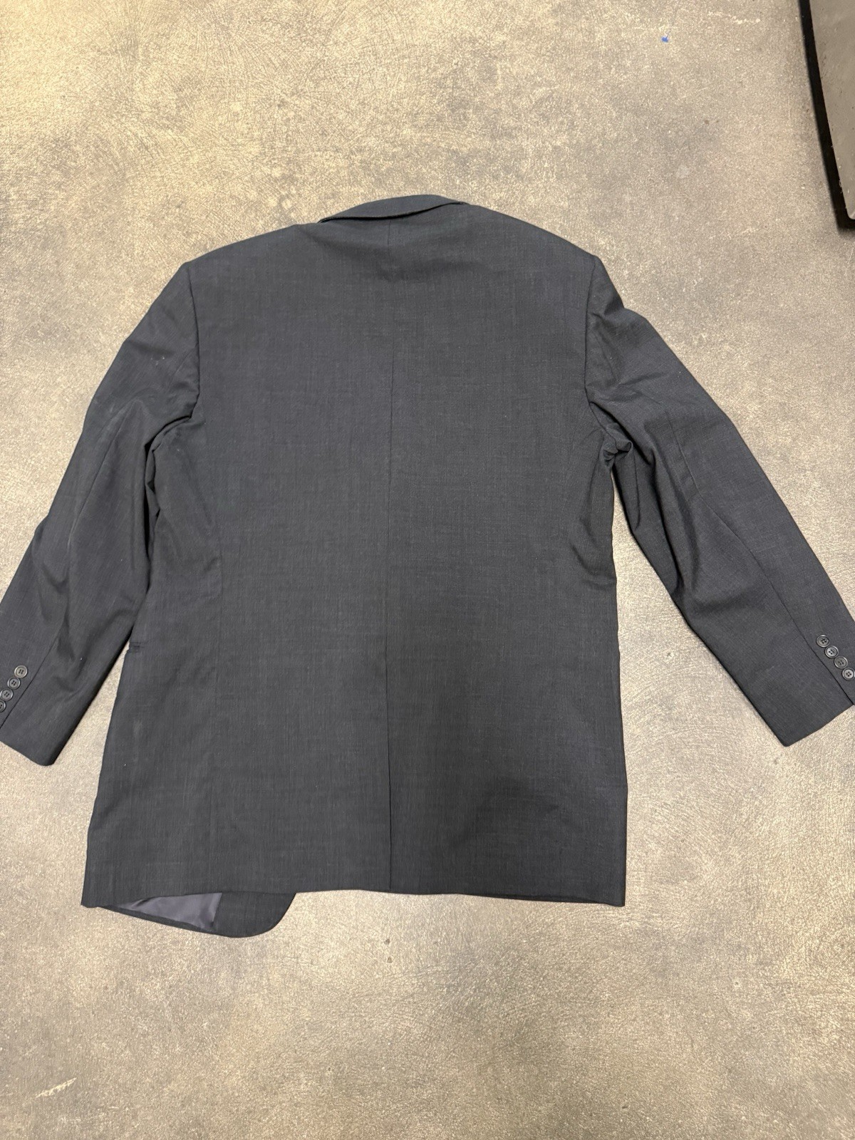 Brooks Brothers 1818 Gray Worsted Wool 2-Piece Suit 44R 38×32 Notch Lapel B4