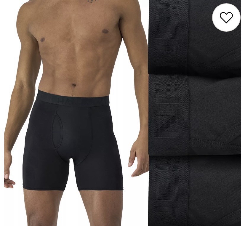 Men’s Hanes BOXER BRIEFS QUICK DRYING 4 Pk Assorted Colors And Print /Choose